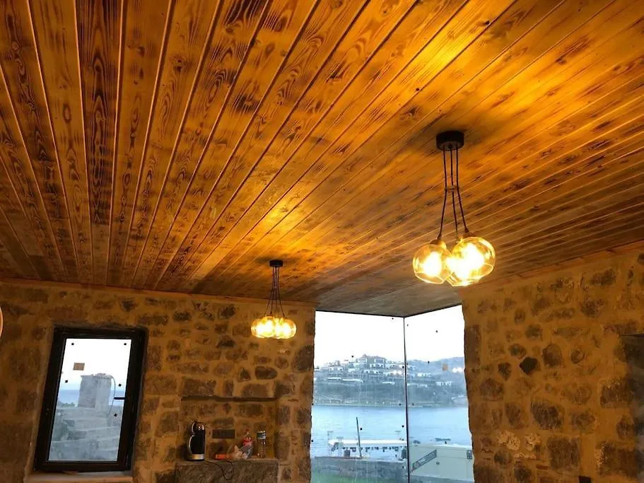 Denize Sifir Restore Edilmis Ahsap Tavan Tas Villa Bodrum 0*,  Turkey
